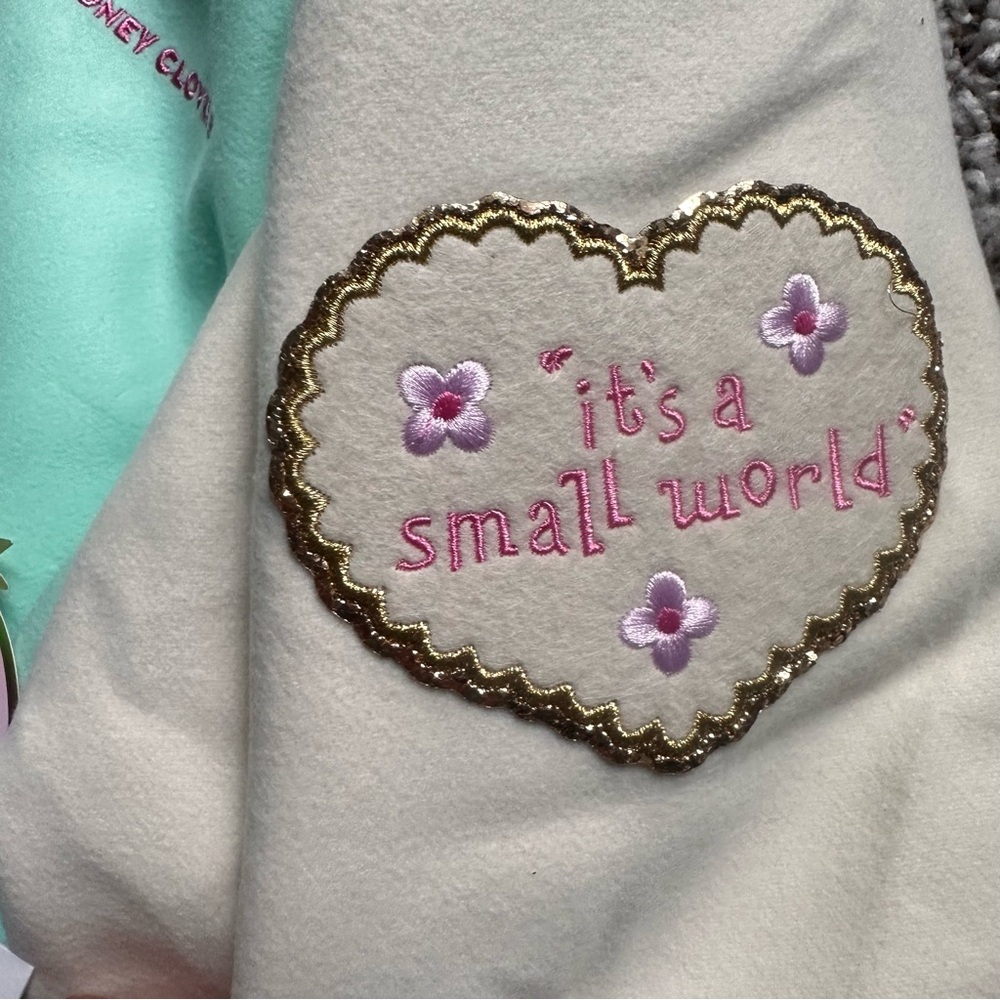 Disney Parks x Stoney Clover Lane It’s a Small World Varsity Jacket XL NWT - Picture 8 of 16